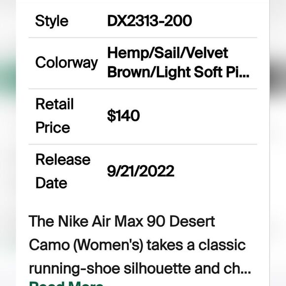 NIKE womens air max 90 desert camo like new in box size 8.5 - Picture 8 of 16